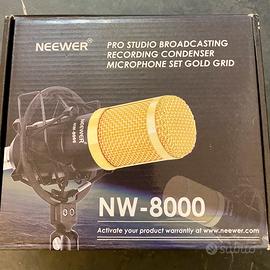Microfono da studio set gold Neewer NW-8000