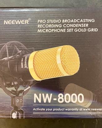 Microfono da studio set gold Neewer NW-8000