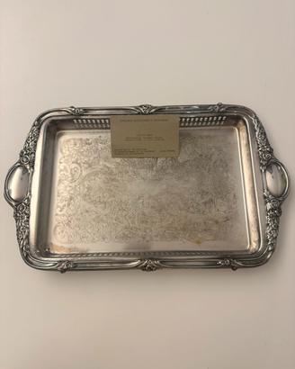 Vassoio rettangolare antico Sheffield 33x22