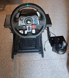 Postazione Logitech G29 + Cambio + Stand Completo