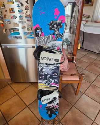 Snowboard Drake 155W + Union STR + Scarponi Tg. 44