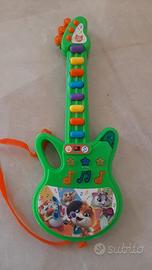 Chitarra 44 Gatti musicale verde