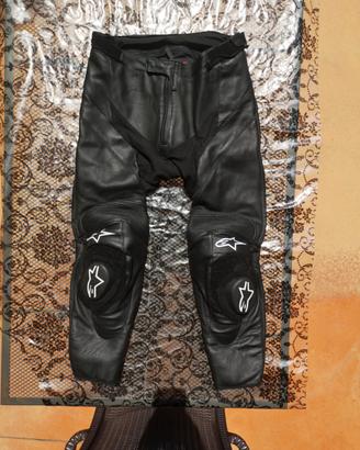 pantaloni moto 52 Alpinestars pelle come NUOVI