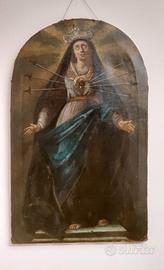 quadro antico madonna addolorata
