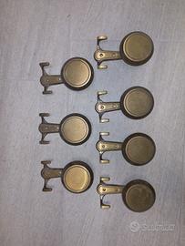 appendi abiti  ottone 7pezzi