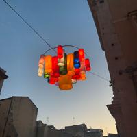 lampadario artistico da esterno 25 luci led