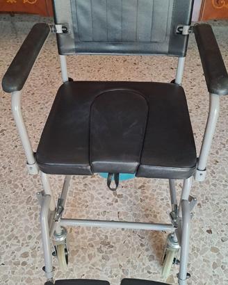 Sedia Comoda WC e Doccia Ortopedica con Ruote 