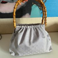 Borsa Gucci con manici in bamboo