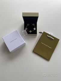 Bracciale Van Cleef bianco e oro
