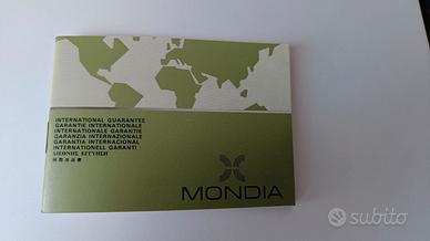 Libretto garanzia internazionale Mondia
