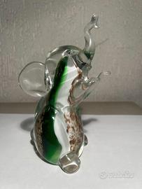 Elefante in vetro di murano da collezione