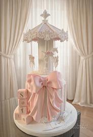 Torta scenografica carosello