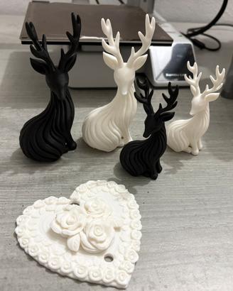 Cervi e Cuore stampati in 3D