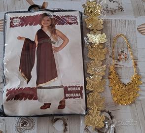 costume carnevale da bambina travestimento romana
