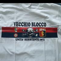 ULTRAS GENOA CFC T-SHIRT VECCHIO BLOCCO RARA M NEW