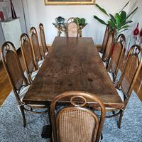 10 Sedie Thonet modello 207 Long John originali 