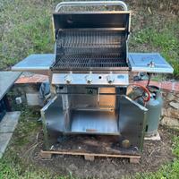 BBQ a gas- vaporiera da cucina- cottura sottovuoto