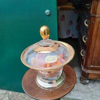 porta caramelle cristallo e argento