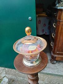 porta caramelle cristallo e argento