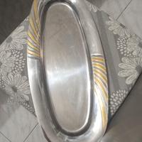 vassoio in acciaio inox come nuovo