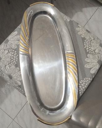 vassoio in acciaio inox come nuovo