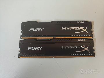 2X RAM HyperX Fury 8GB