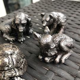 Soprammobili in foglia d’argento