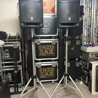 COPPIA CASSE YAMAHA RSM 400 + STATIVI PROEL TOP