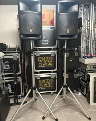 COPPIA CASSE YAMAHA RSM 400 + STATIVI PROEL TOP