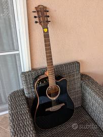 Chitarra acustica Lag T100DCE-BLK