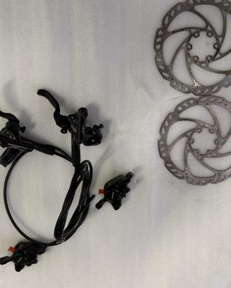 Impianto freni Shimano MTB + dischi