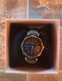 Orologio nero e rose gold