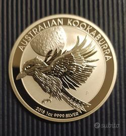 Australia -Kookaburra argento PROOF -anno 2018