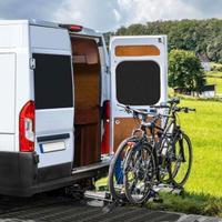 Porta bici da gancio traino scorevole per van