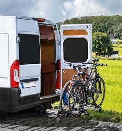 Porta bici da gancio traino scorevole per van