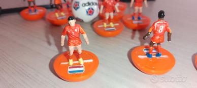 Squadra subbuteo dipinta a mano