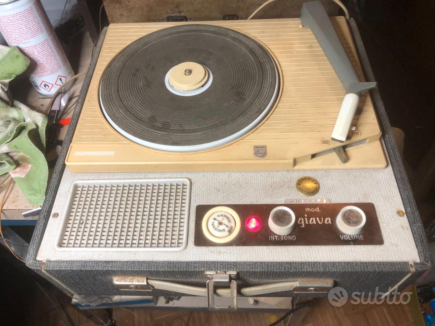 PHILIPS giradischi portatile anni 70 - Audio/Video In vendita a Rieti