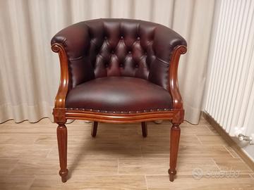 poltrona in ecopelle