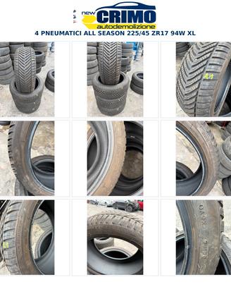 4 PNEUMATICI ROTALLA 225/45 ZR17 94W XL 4 STAGIONI