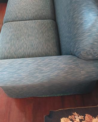 Coppia divani foderati blu 