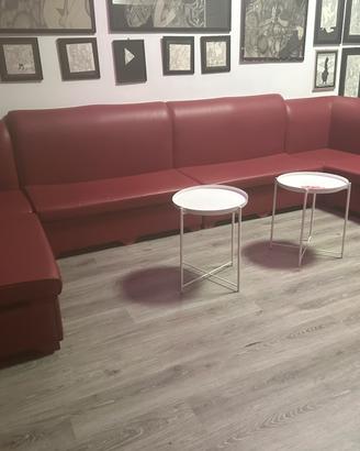 Divani ecopelle rosso