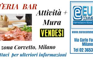 332/24 OSTERIA BAR T CALDA di mq 140 + cantina