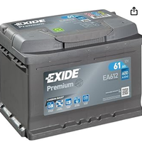 Batteria auto EXIDE Premium EA612 61Ah 600A NUOVA
