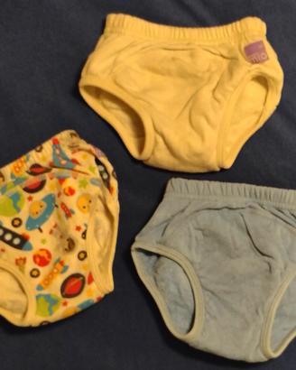 set mutandine allenamento spannolinamento