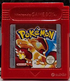 Pokémon versione Rosso Game Boy Color originale 