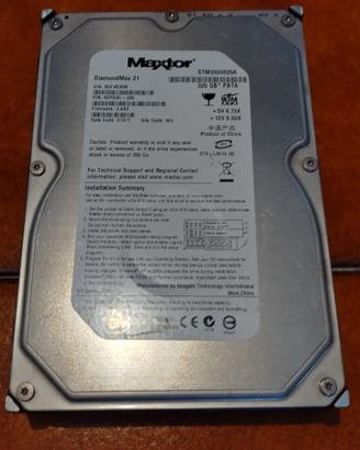 Hard Disk Ide Pata Maxtor 320 GB Testato 3.5"