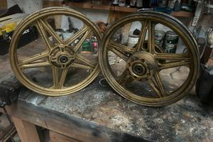 Coppia di cerchi Ducati epoca.