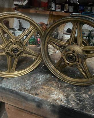 Coppia di cerchi Ducati epoca.