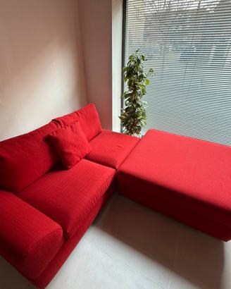 Divano due posti con pouf