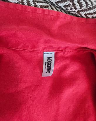 Camicia MOSCHINO Mare Vintage in Lino - Taglia M
